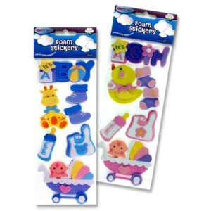 Crafty Bitz 3D Foam Stickers – Baby Boy & Girl Arts and Crafts | First Class Office Online Store