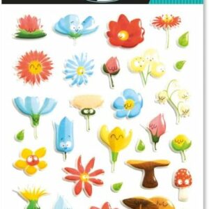 Maildor Cooky 3D Garden Flowers Stickers Arts and Crafts | First Class Office Online Store