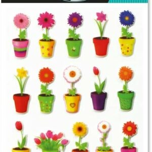 Maildor Cooky 3D Flower Pot Stickers Arts and Crafts | First Class Office Online Store