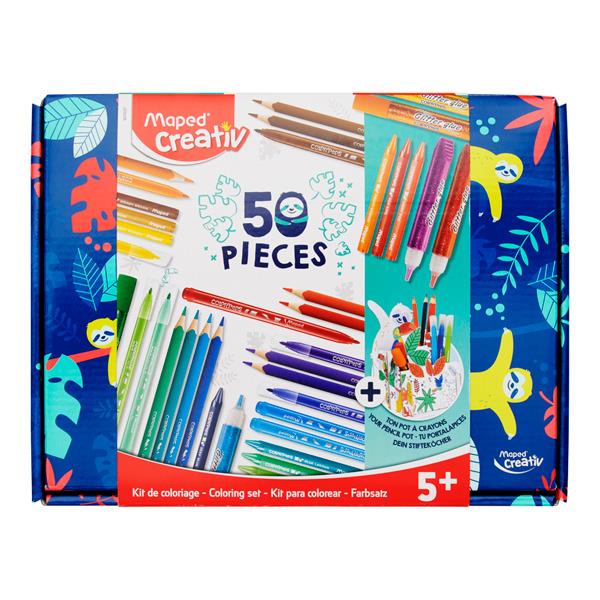 MAPED CREATIV Kit de coloriage 50 pièces + 1 activité créative : Chez  Rentreediscount Loisirs créatifs