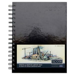 Icon Sketch Book A5 135gsm 50 page Wirebound Art Pads | First Class Office Online Store