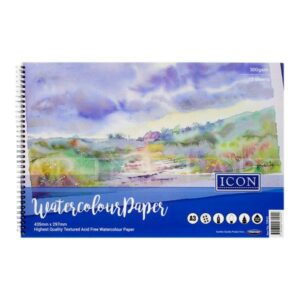 Icon A3 Watercolour Pad 300gsm 12 page Art Pads | First Class Office Online Store