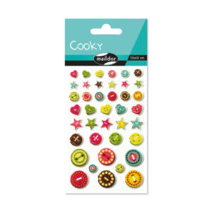 Button Design Stickers- Cooky Stickers | First Class Office Online Store