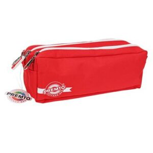 Ketchup Red 3 Zip Pencil Case Pencil Cases | First Class Office Online Store