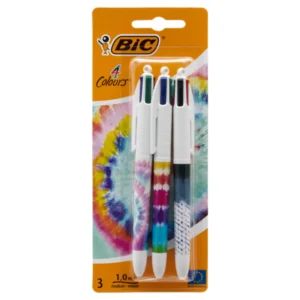 BIC 4 Colours Tie Dye (3) Ballpoint Pens | First Class Office Online Store