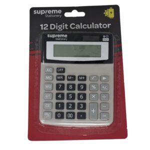 Supreme 12 Digit Calculator GY6024 Calculators | First Class Office Online Store