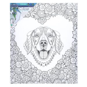 Icon Colour My Canvas Dog 250x300mm Canvas | First Class Office Online Store