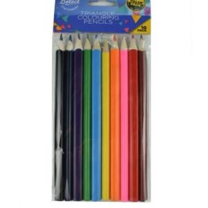 COLOUR PENCILS TRIANGULAR 10PK Colouring Pencils | First Class Office Online Store 2