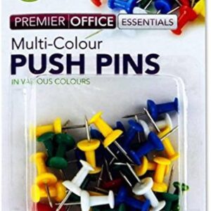 Push Pins Card (30) Premier Fastening | First Class Office Online Store