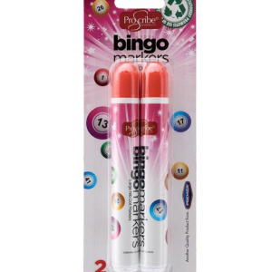 Proscribe Bingo Markers Red (2) Markers | First Class Office Online Store