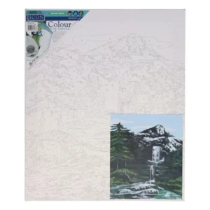 Colour by Number Canvas Waterfall Painting | First Class Office Online Store
