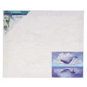 Colour by Numbers Canvas Whale Canvas | First Class Office Online Store