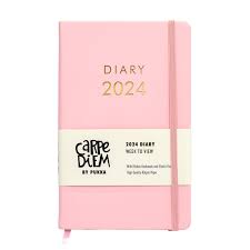 Carpe Diem Soft Cover 2024 Diary- Pink Diaries & Calendars | First Class Office Online Store