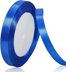 Blue Silk Ribbon- 12mm Ribbons | First Class Office Online Store