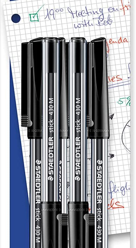 Staedtler Black Ballpoint Pens (6)