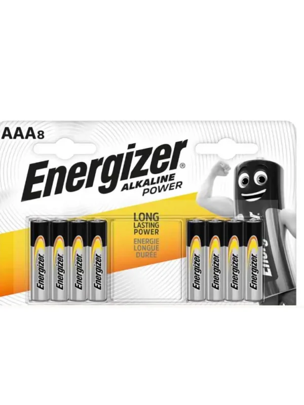 Energizer Alkaline Batteries AAA (8)