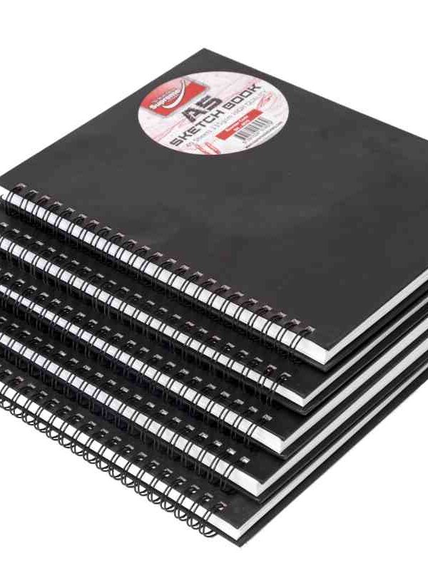 Supreme A5 Spiral Hardcover Sketchbook- 135gsm