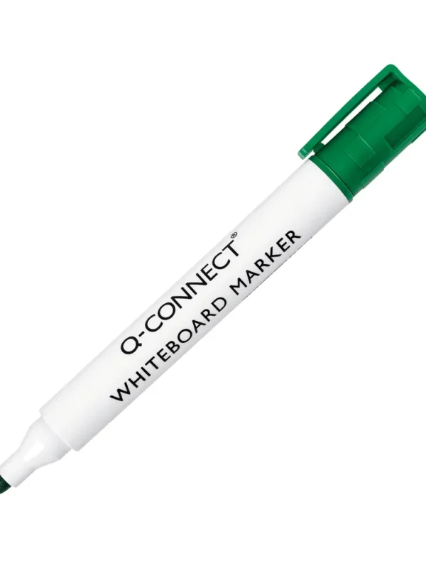 Q-Connect Whiteboard Markers Green Bullet KF26009 (10)