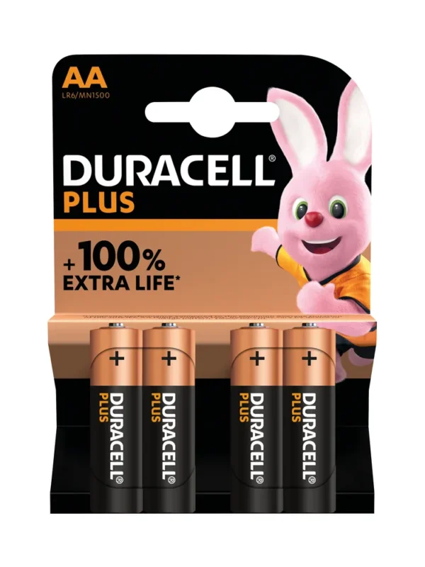 Duracell Plus Batteries AA (4)