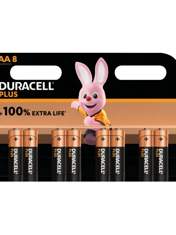 Duracell Plus Batteries AA (8)