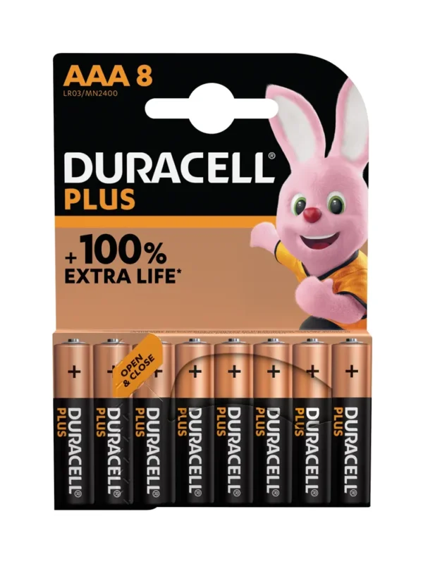 Duracell Plus Batteries AAA (8)
