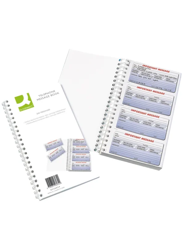 Q Connect Telephone Message Book - 200 messages KF26034