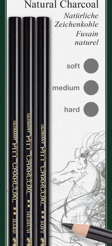 Faber Castell Charcoal Assorted Pencils (3)