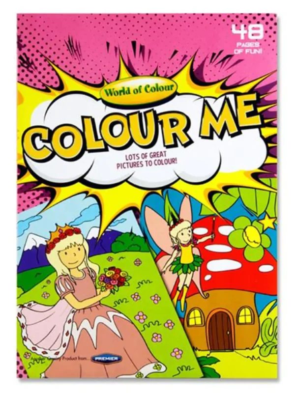 WOC A4 Colouring Book - Bright (48pg)