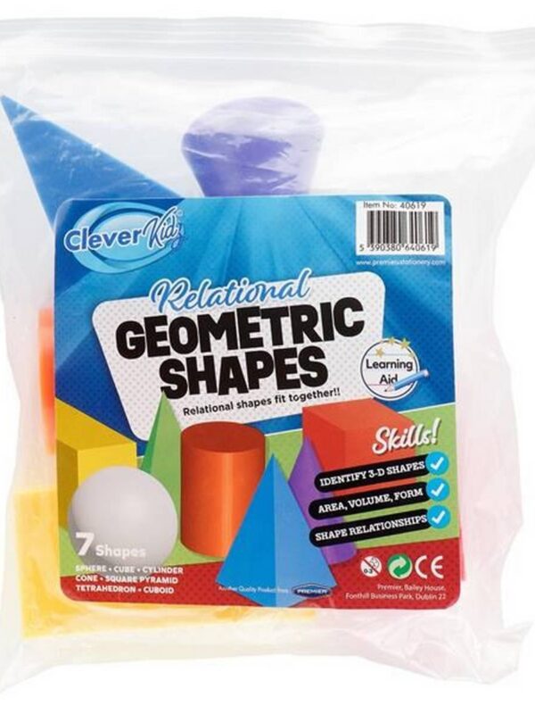 Clever Kidz Relational Geometric Shapes - 7 pieces