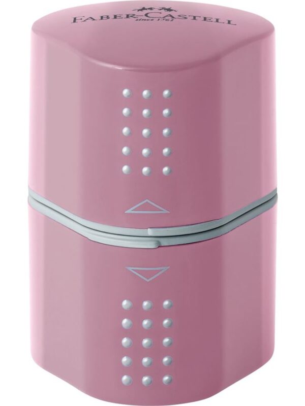 Faber Castell 2001 Grip Trio Hole Rose Pink Sharpener