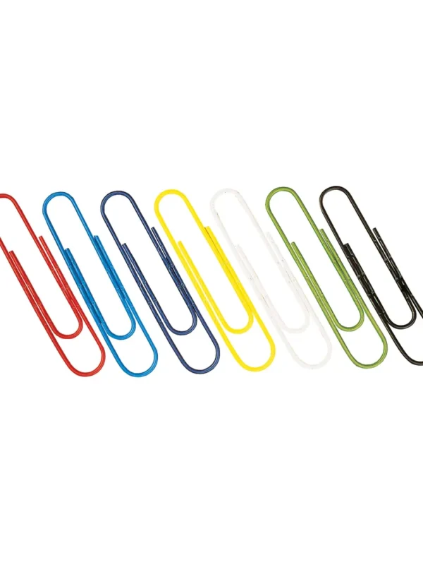 Coloured Paper Clips Box (10x100) WS30601