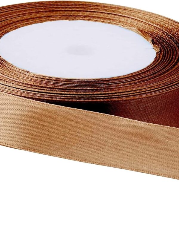 Brown Silk Ribbon- 12mm