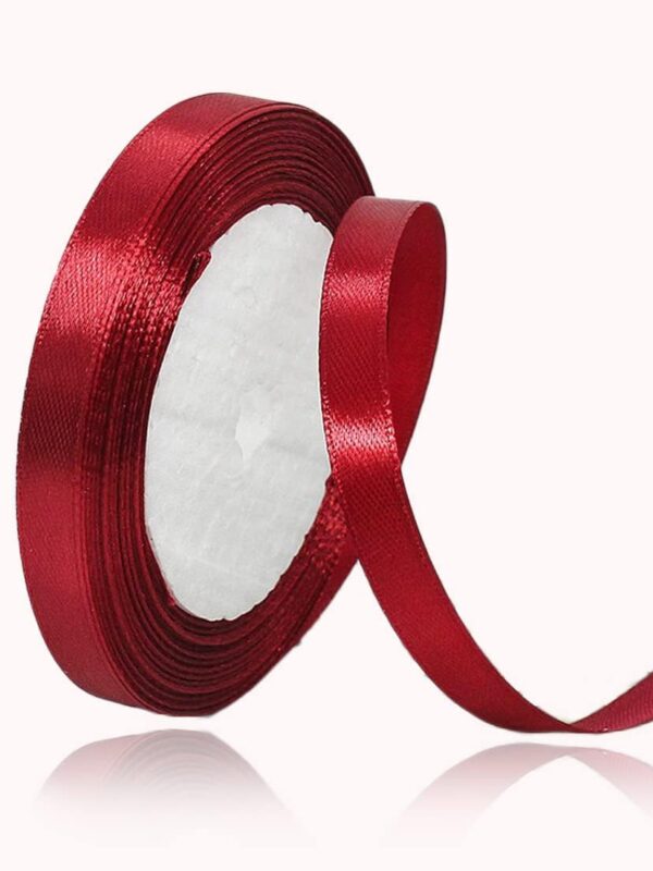 Burgundy Silk Ribbon- 6mm