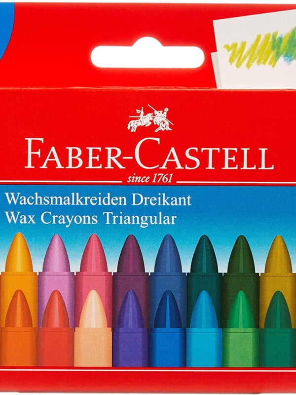 Faber Castell Triangular Wax Crayons (24)