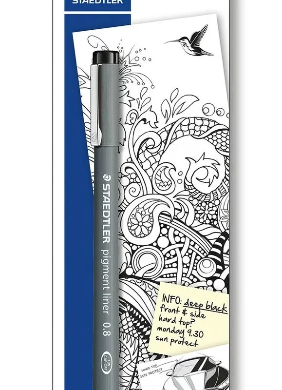 Staedtler Pigment Liner Black 0.8
