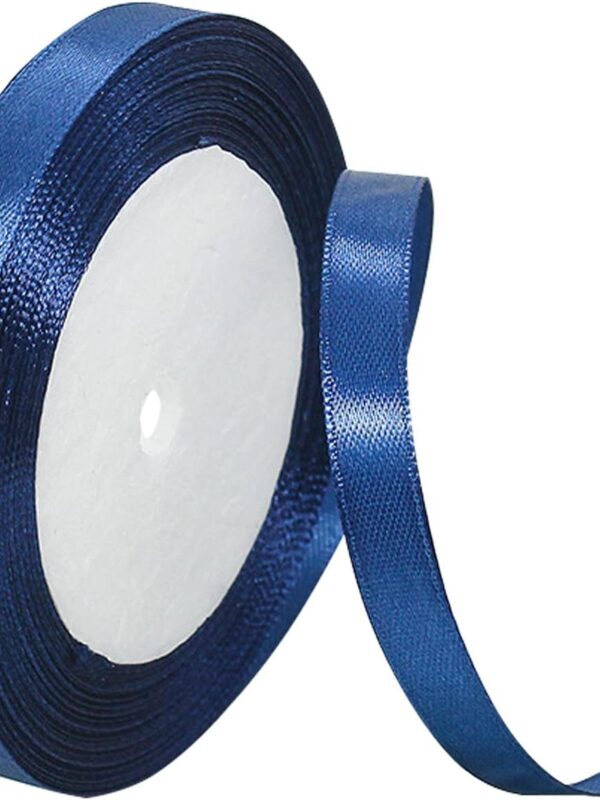 Dark Blue Silk Ribbon- 6mm