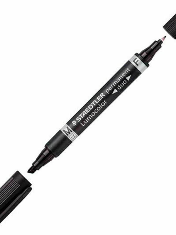 Staedtler Permanent Duo M/F Black SINGLE