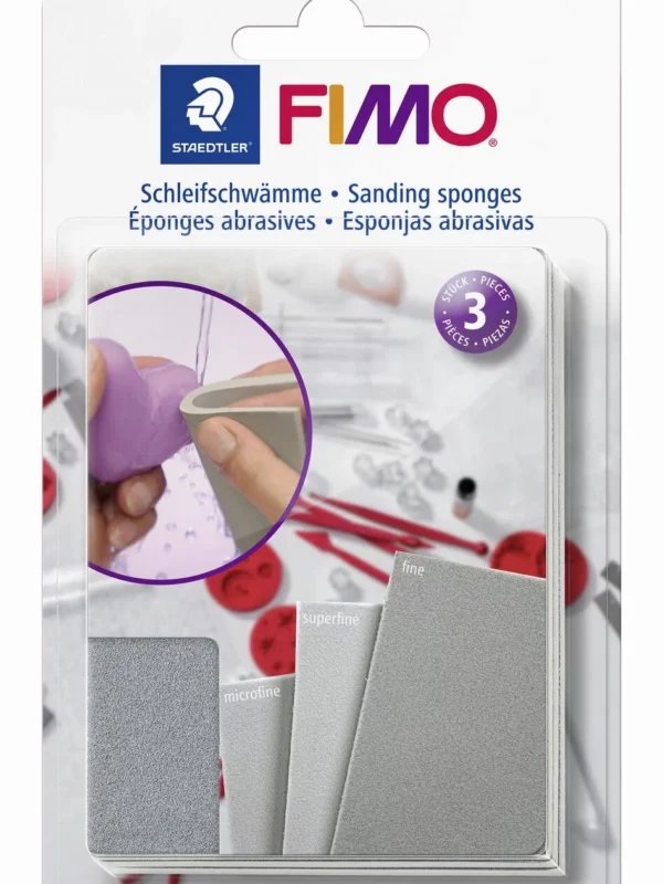 Fimo Sanding Sponges- 3pk
