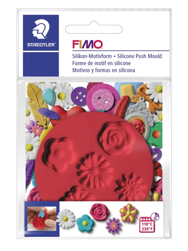 Fimo Silicone Push Mould - Flowers