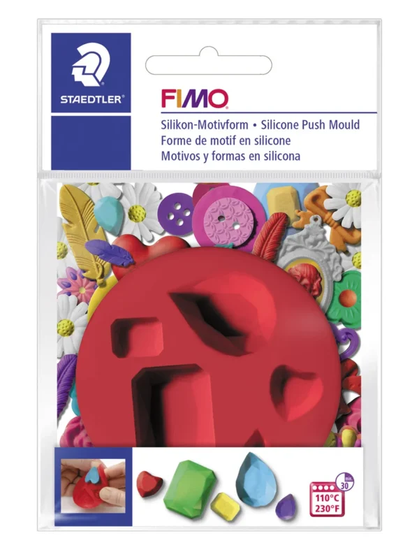 Fimo Silicone Push Mould - Gems