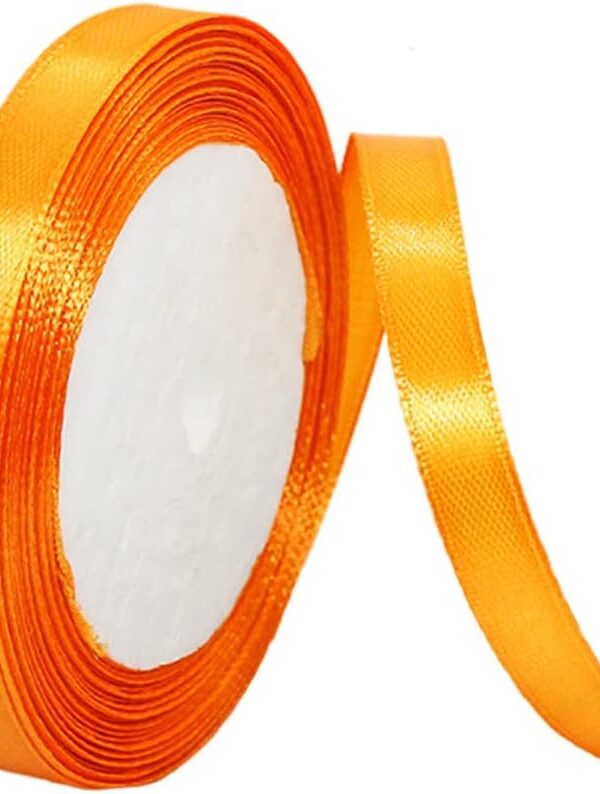 Orange Silk Ribbon- 12mm