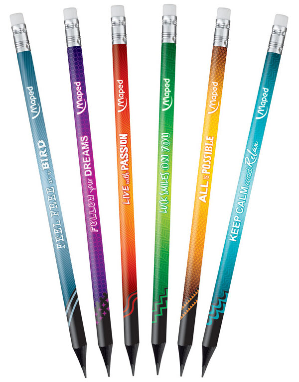 Maped Black'Peps HB Energy Eraser Tipped Pencil