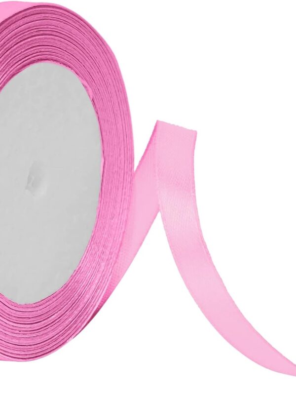 Pink Silk Ribbon- 12mm