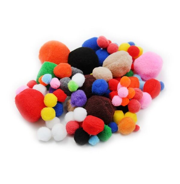 Creativity Inspired Assorted Pom Poms (100)