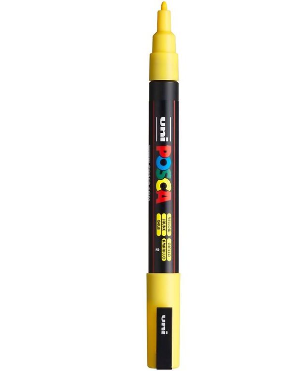 POSCA Fine Paint Marker Yellow PC-3M