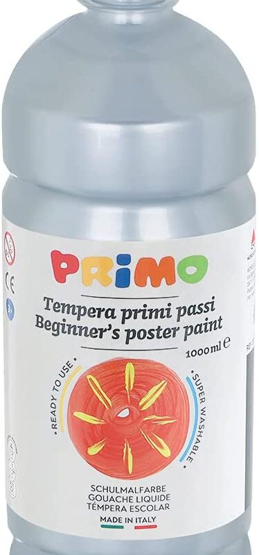Metallic Silver Poster Paint Primo 1 litre