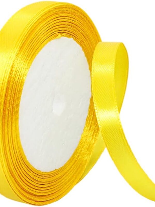 Yellow Silk Ribbon- 6mm
