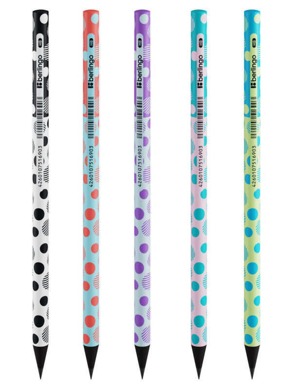 Black Lead Berlingo Pencil- Dots