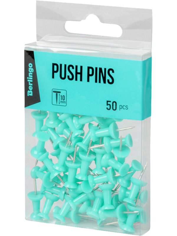 Push Pins- Berlingo Blue- 50pc