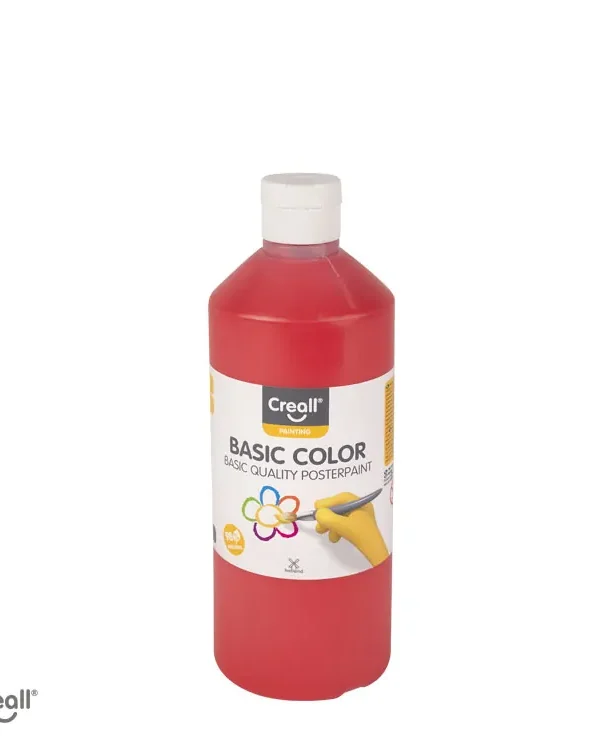 Creall Paint 500ml Red (6x500ml CASE)   ONLINE ONLY OFFER!